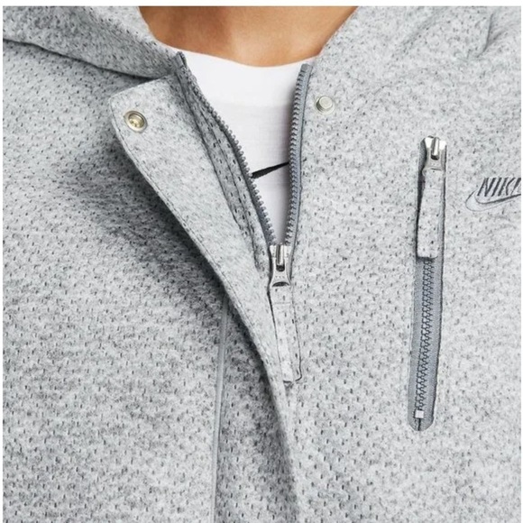 New Nike Forward hooded Bomber Jacket Women's Oversized sz XL - Picture 4 of 13